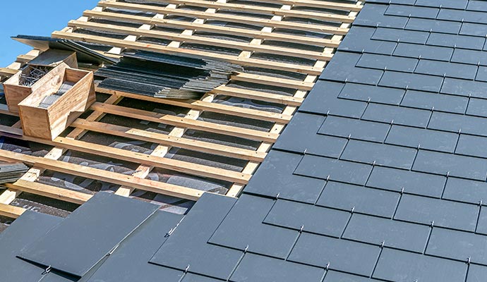 installing slate shingle roof