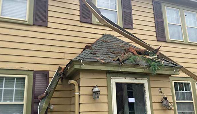 Storm Damaged Roof Repair Process Process by Heartland Roofing