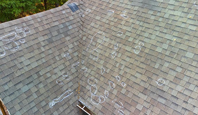 Residential Roof Damage Repair from Hail in Des Moines, IA