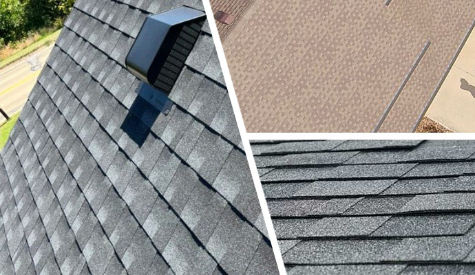 types of roofing material in des moines